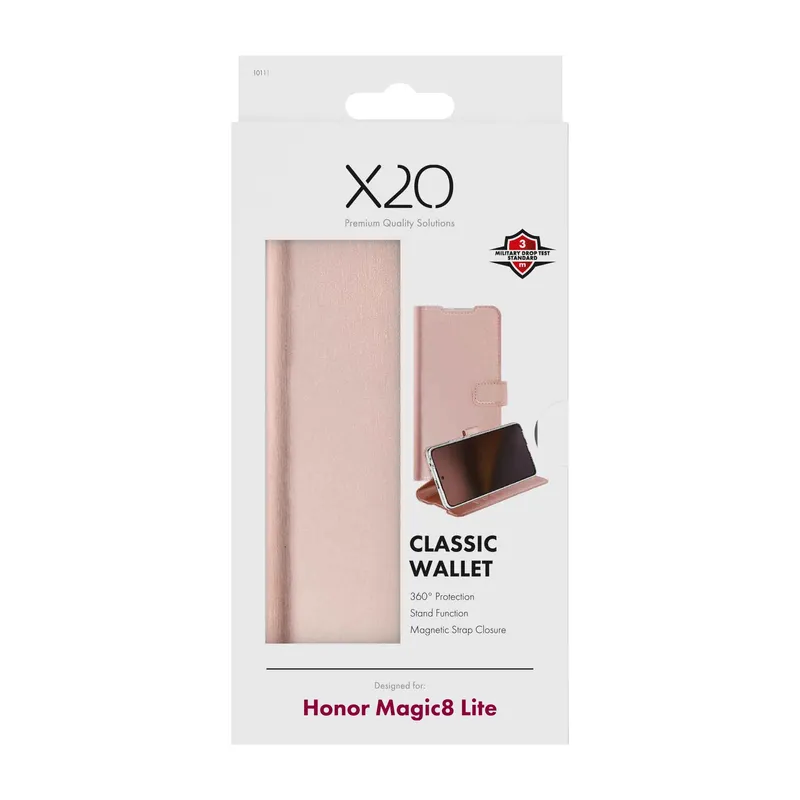 X2O Classic Wallet Honor Magic8 Lite Rose Gold - 3410111