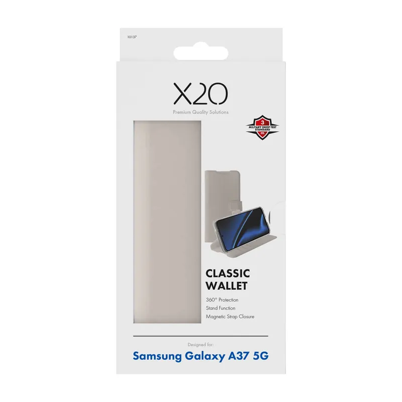 X2O Classic Wallet Samsung Galaxy A37 5G Greige - 3410137