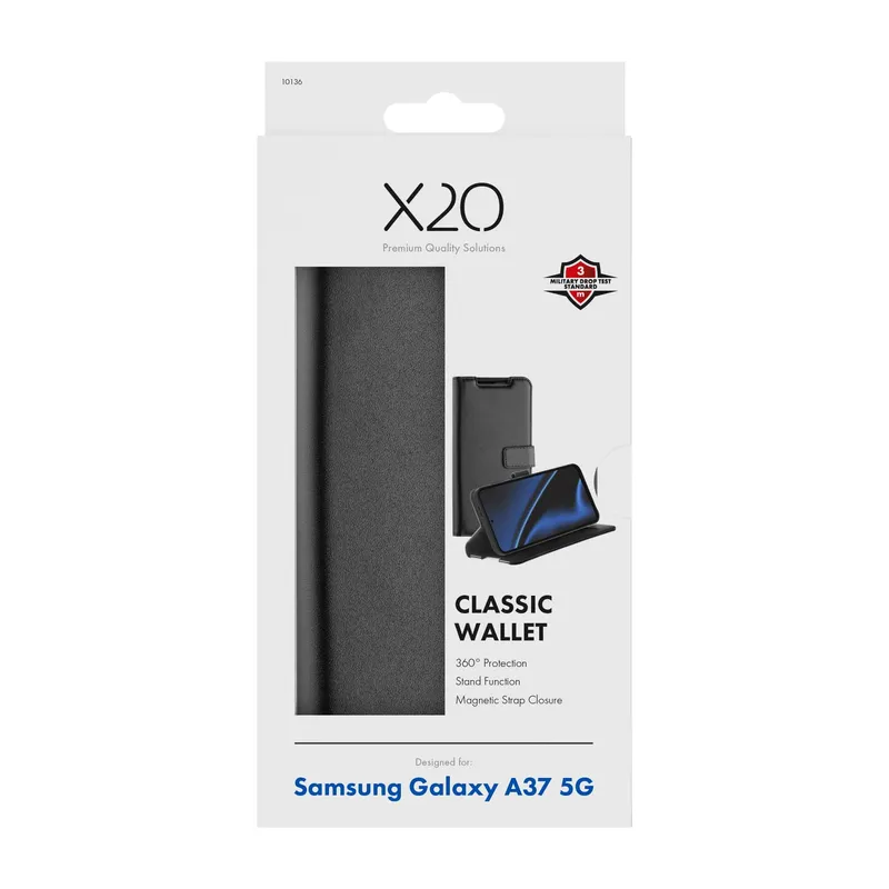 X2O Classic Wallet Samsung Galaxy A37 5G Black - 3410136