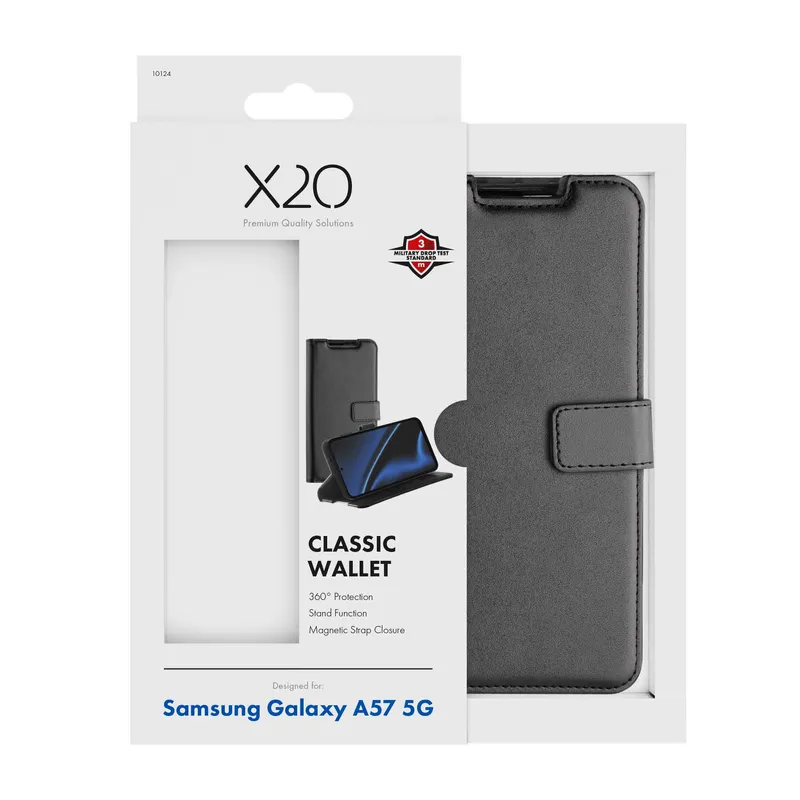 X2O Classic Wallet Samsung Galaxy A57 5G Black - 3410124