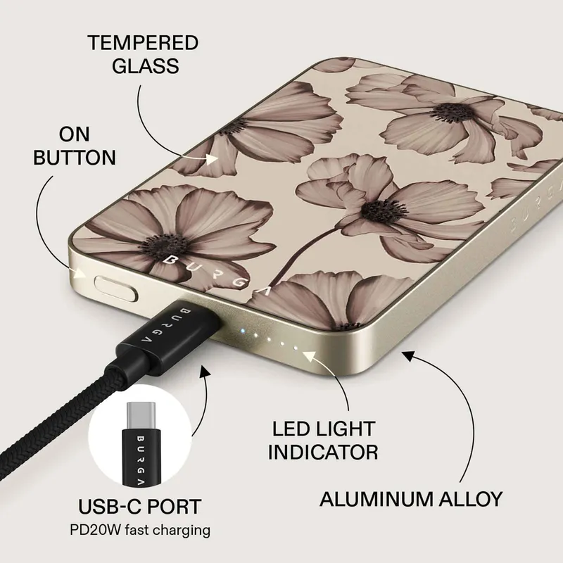 Burga Barely Yours - MagSafe Power Bank 5000 mAh Gold - 4108297
