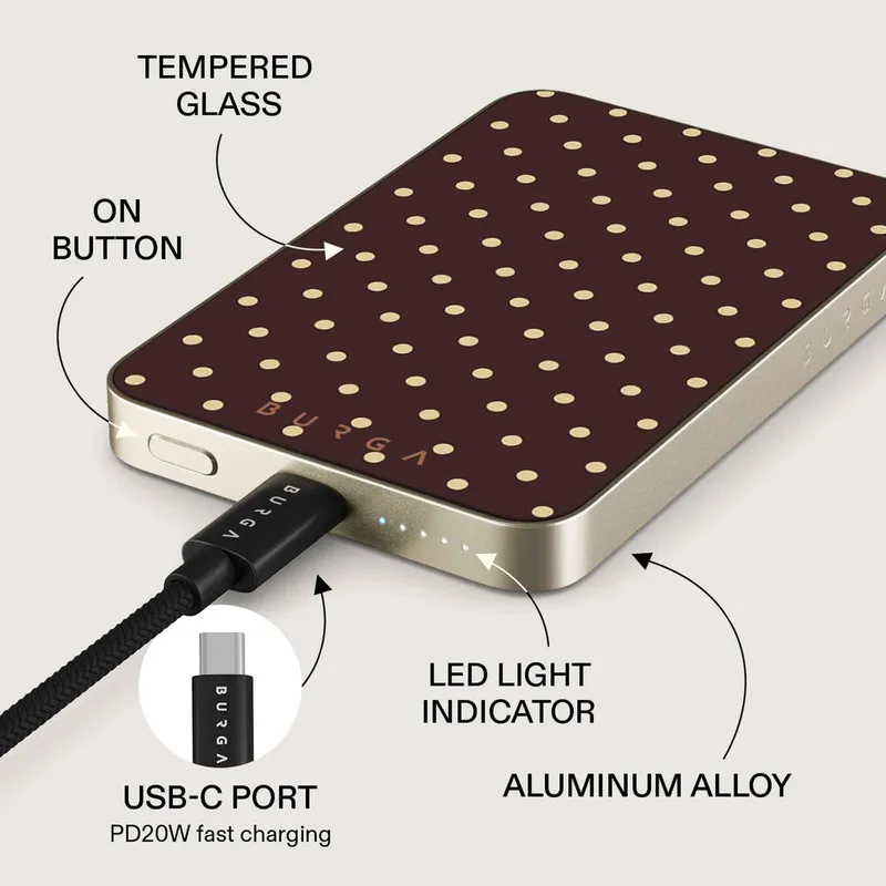 Burga Sorry Busy - MagSafe Power Bank 5000 mAh Gold - 4108551