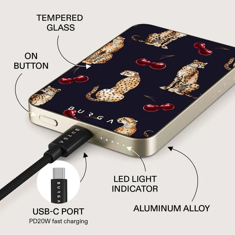 Burga Cougar - MagSafe Power Bank 5000 mAh Gold - 4108555