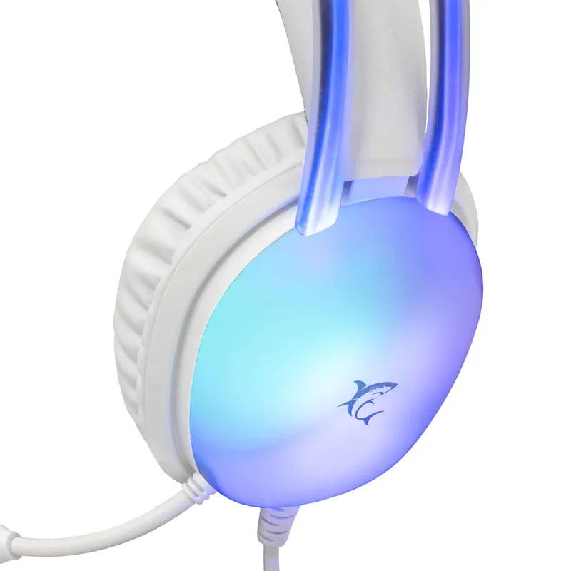 White Shark PEACOCK-2 Over-Ear RGB Gaming Headse White - 9450744