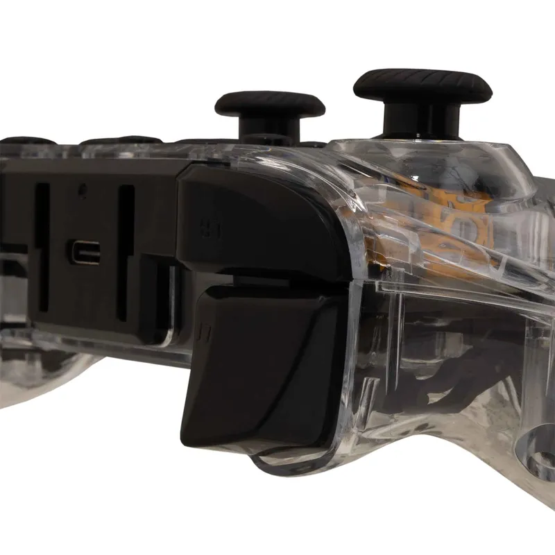 White Shark PRAETORIAN BT RGB Gamepad Clear/Black - 9450681
