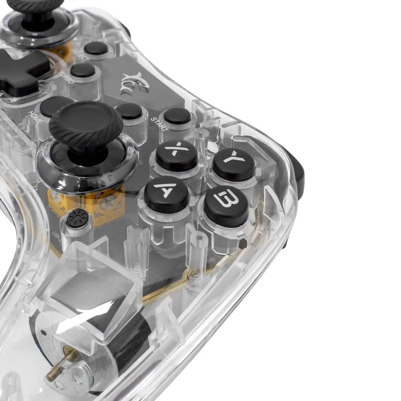 White Shark LEGION BT RGB Gamepad Clear/Black - 9383759