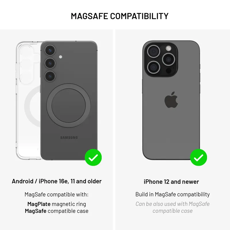 FIXED MagPad 15W Wireless Charging Pad/Stand Black - 8015727