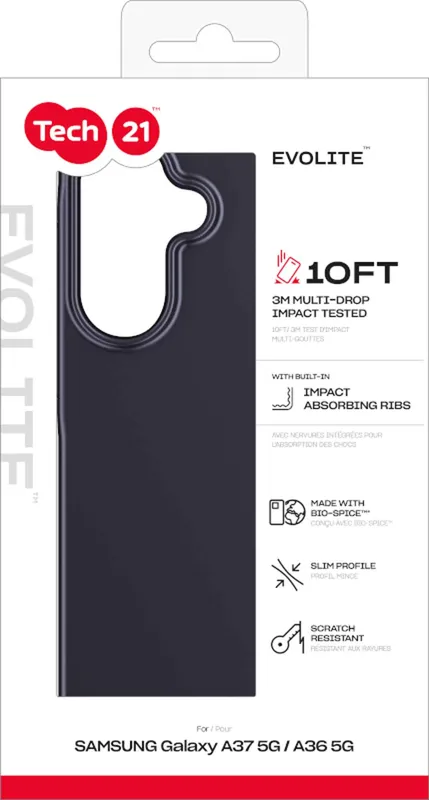 Tech21 Evo Lite Samsung Galaxy A37/A36 5G Black - 5961019