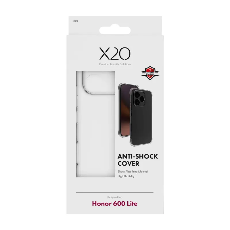 X2O Anti-Shock Cover Honor 600 Lite Clear - 3410159