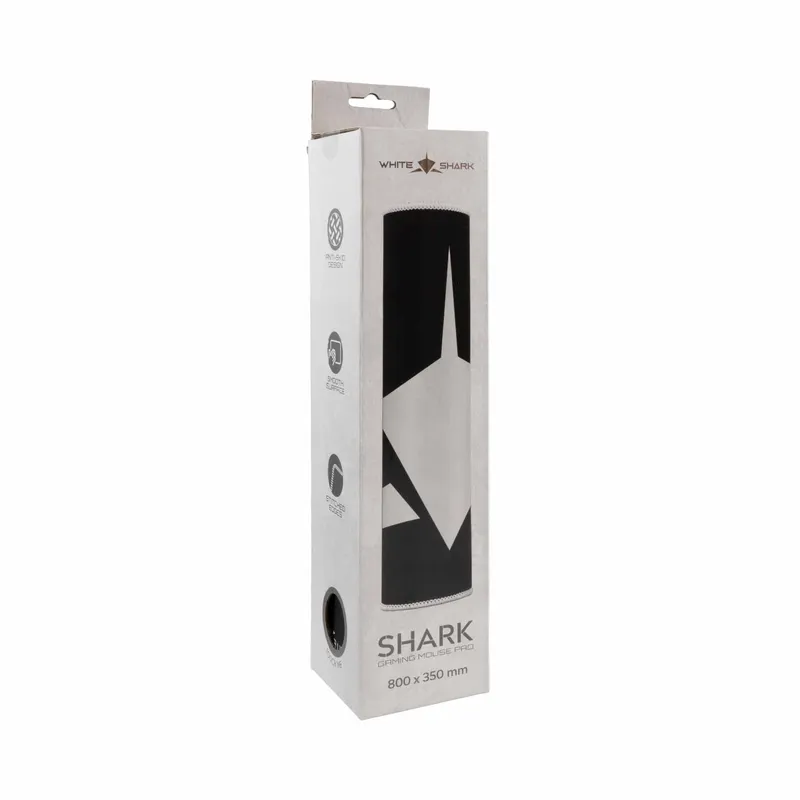 White Shark SHARK XL Gaming Mousepad 800x350mm Black/White - 2053977