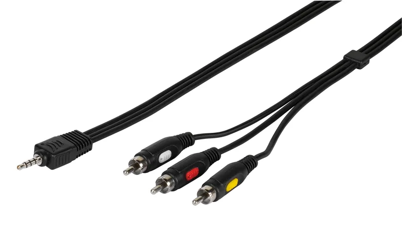Vivanco Camcorder cable 4 pin plug -> 3xRCA 2m - 2847050