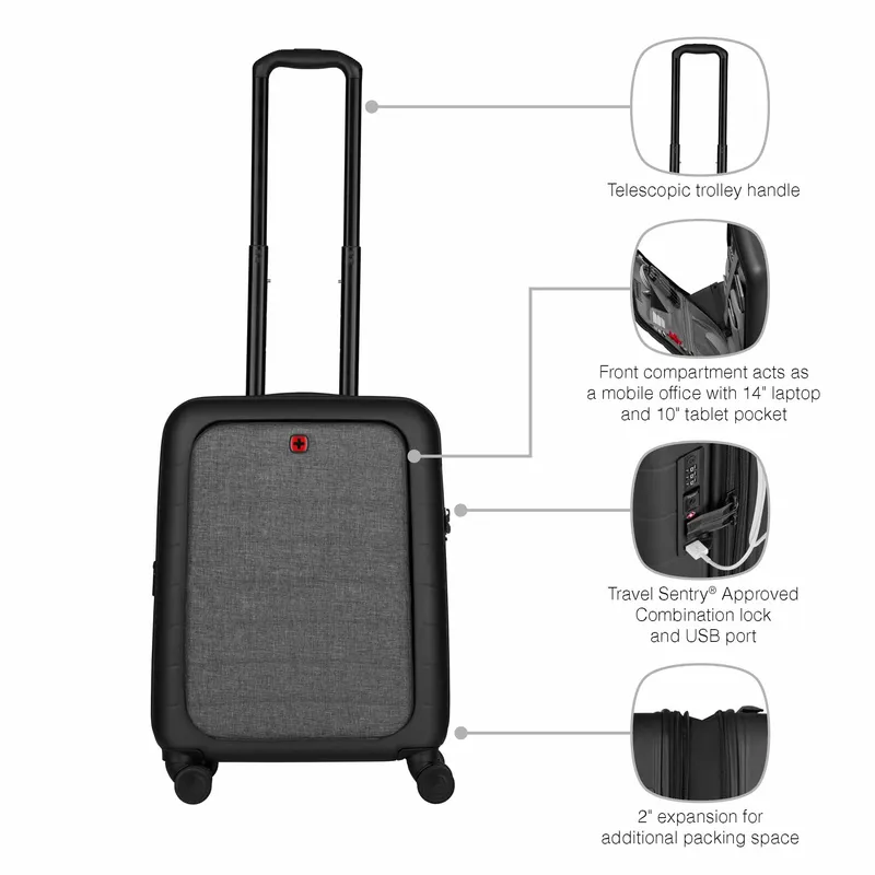 Wenger Syntry Carry-On Luggage 55cm Black - 2907760