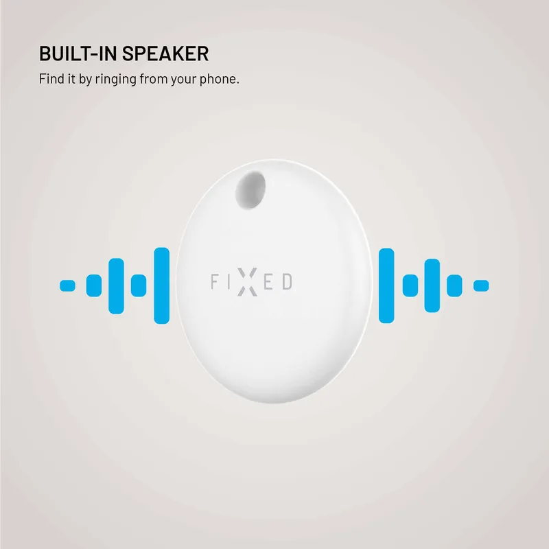 FIXED TAG Dual Tracker locator for Apple and Android White - 8018828
