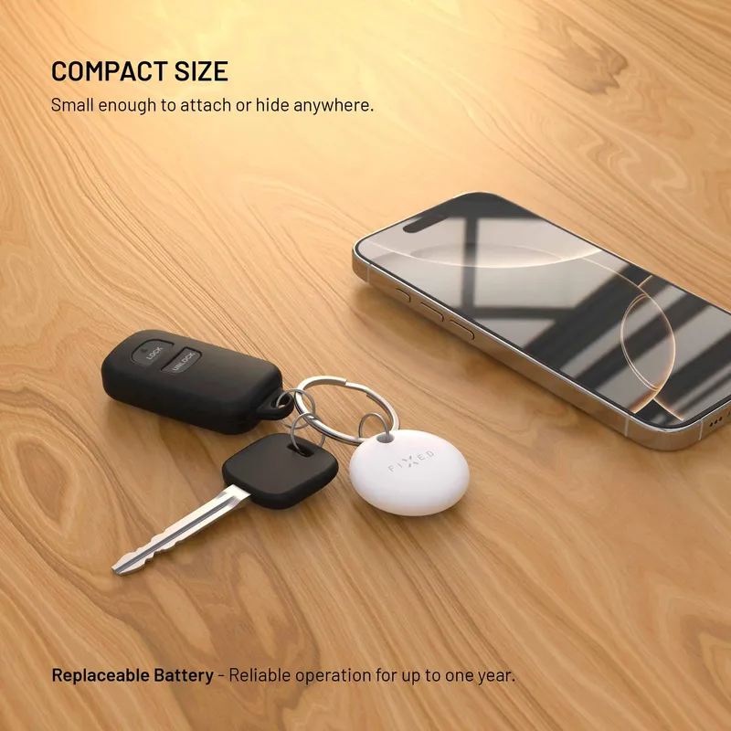 FIXED TAG Dual Tracker locator for Apple and Android White - 8018828