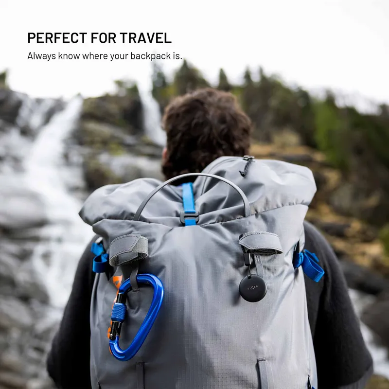 FIXED TAG Dual Tracker locator for Apple and Android Black - 8018829