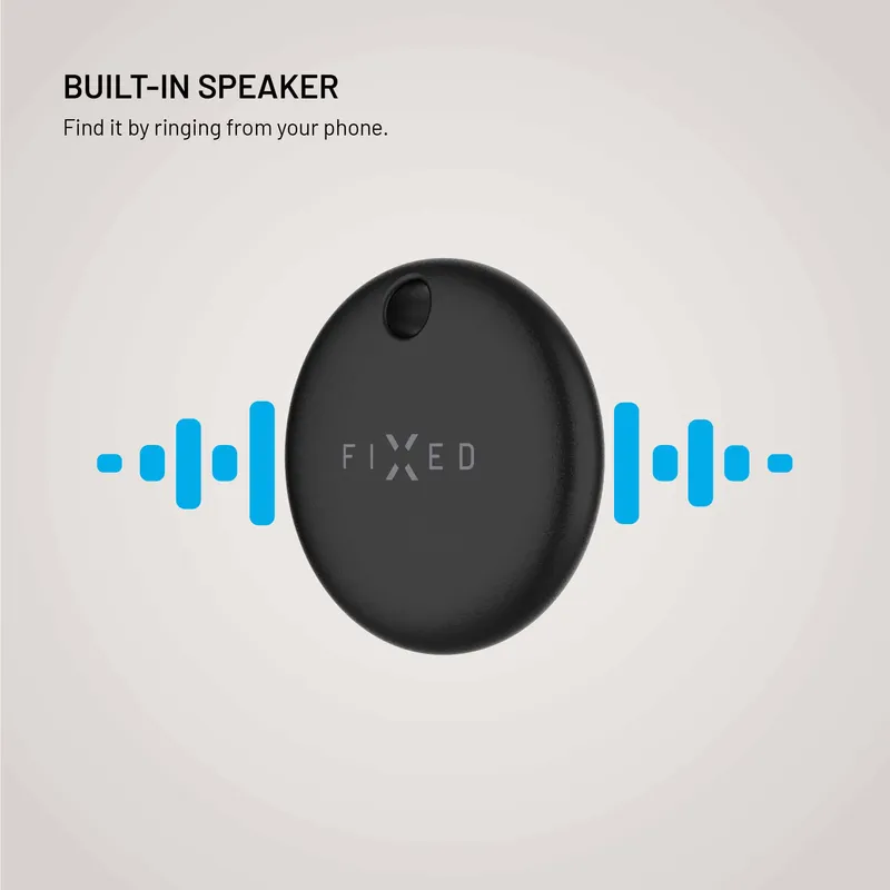 FIXED TAG Dual Tracker locator for Apple and Android Black - 8018829