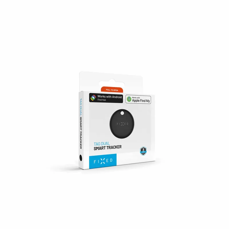 FIXED TAG Dual Tracker locator for Apple and Android Black - 8018829