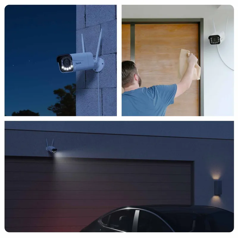 Reolink RLC-811WA 4K Outdoor Cam Wi-Fi 6 Color Night Vision White - 5398312