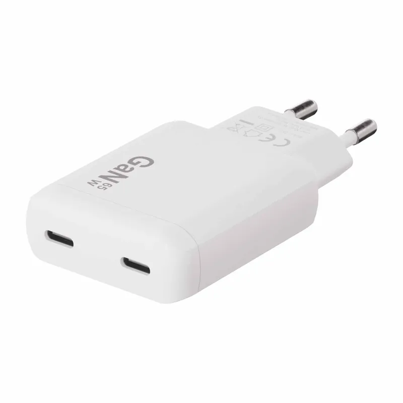 X2O 65W Dual SLIM Home Charger SET USB-C/C GaN 1.5m White - 3401057