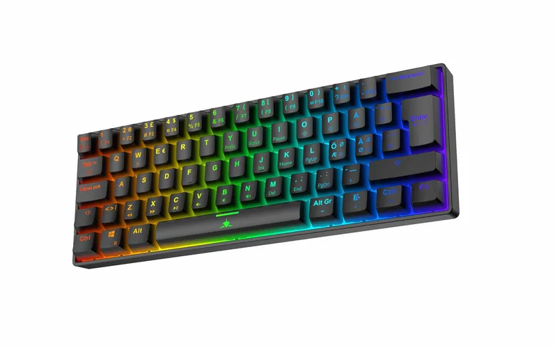 White Shark SHINOBI-2 Wired Mechanical Gaming Keyboard 60% Black - 9590075