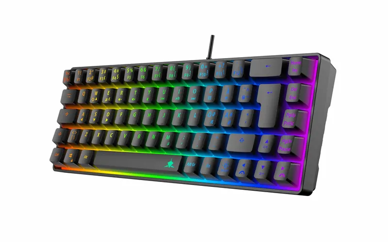 White Shark RONIN Wired Membrane Gaming Keyboard 65% Black - 9590077