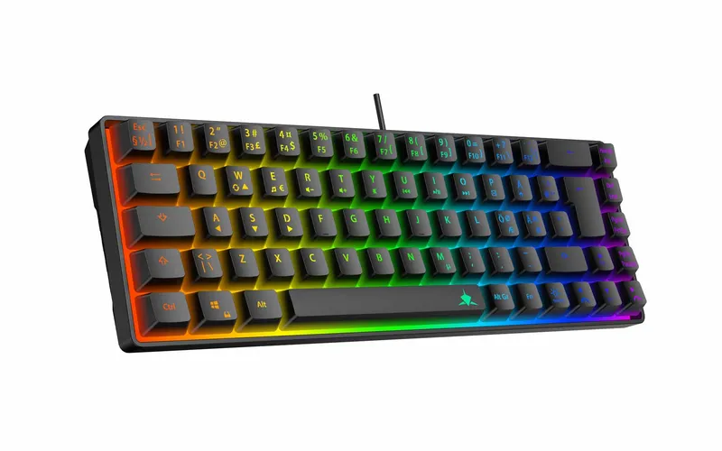 White Shark RONIN Wired Membrane Gaming Keyboard 65% Black - 9590077
