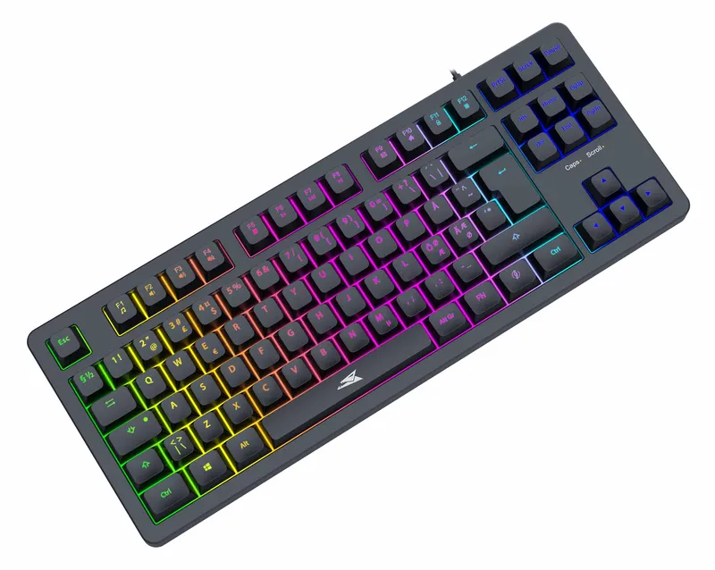 Baracuda KRILL Wired Membrane Gaming Keyboard TKL Black - 9590082