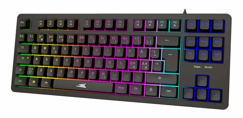 Baracuda KRILL Wired Membrane Gaming Keyboard TKL Black - 9590082