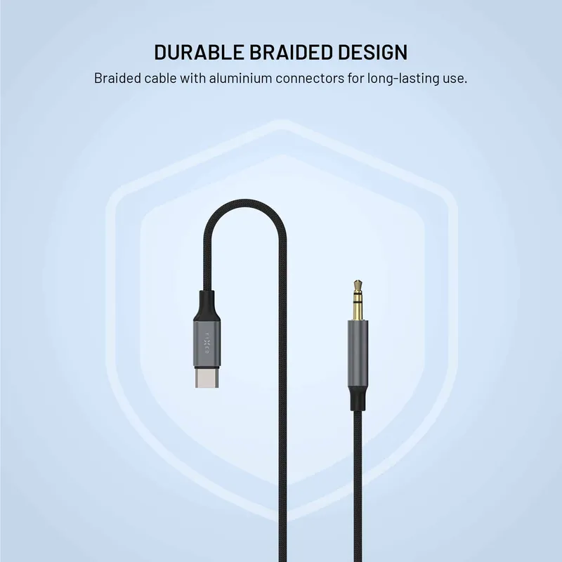 FIXED Link Premium USB-C to 3.5mm cable 1.5m Space Gray - 8019298