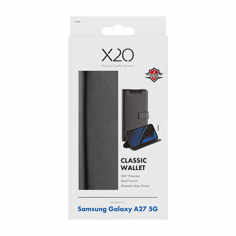 X2O Classic Wallet Samsung Galaxy A27 5G Black - 3410144