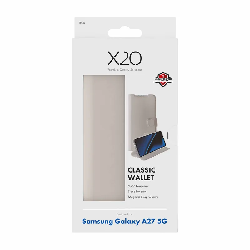 X2O Classic Wallet Samsung Galaxy A27 5G Greige - 3410145