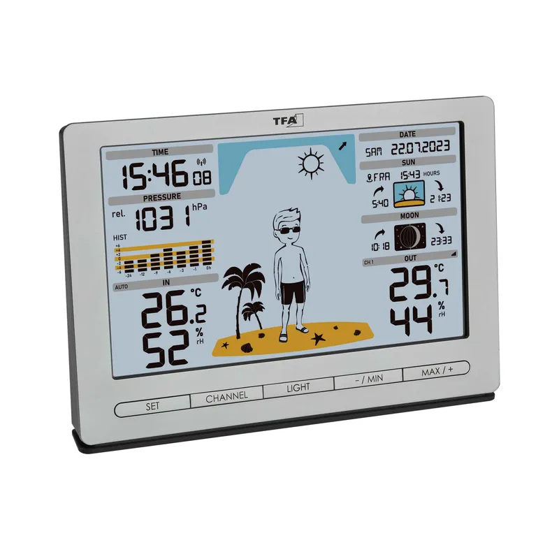 TFA Wireless Weather Station METRO JACK Silver - 1603930