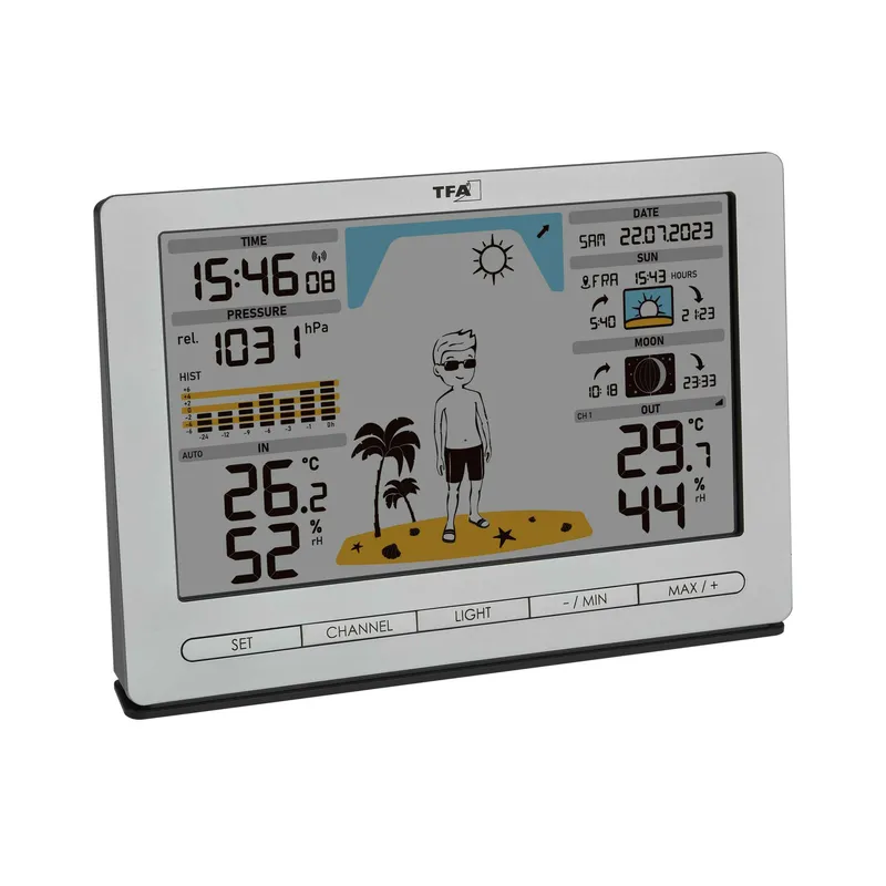 TFA Wireless Weather Station METRO JACK Silver - 1603930