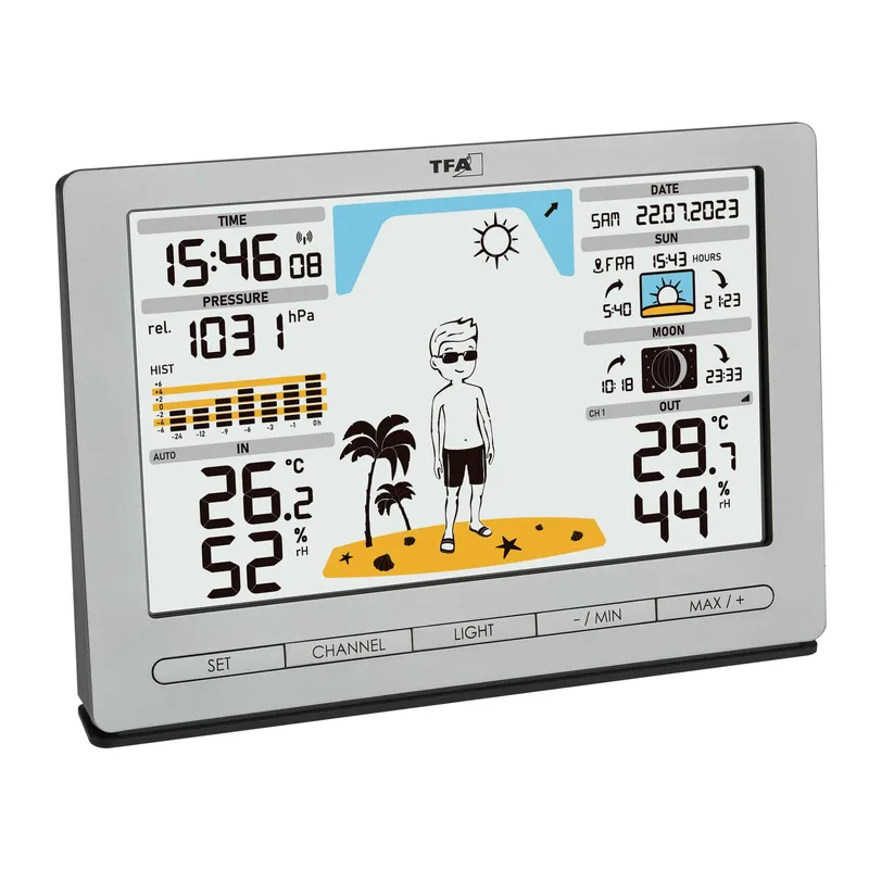 TFA Wireless Weather Station METRO JACK Silver - 1603930