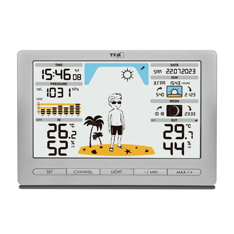 TFA Wireless Weather Station METRO JACK Silver - 1603930