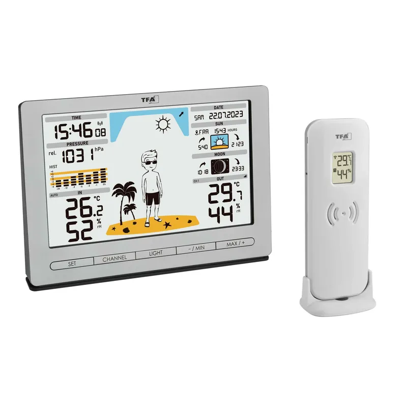 TFA Wireless Weather Station METRO JACK Silver - 1603930