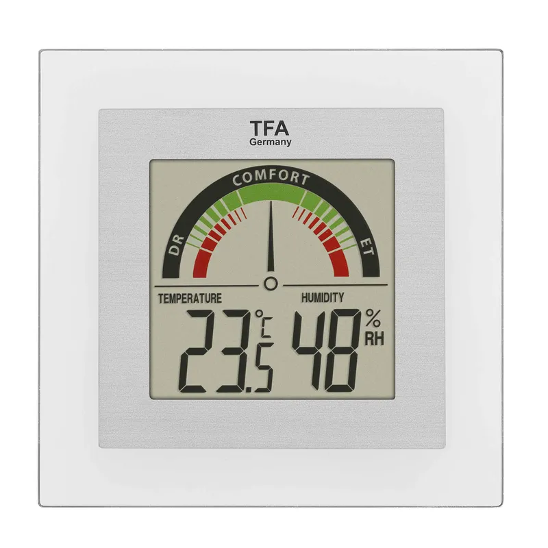 TFA Digital Indoor Thermo-Hygrometer Silver - 1602088