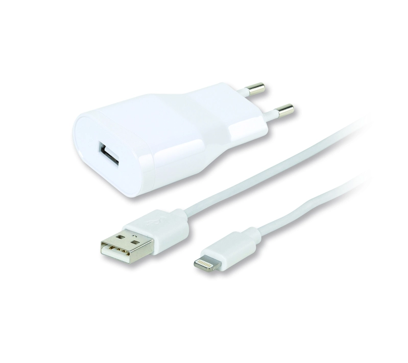 Vivanco Lightning Home Charger/Cable 2.4A White - 2860018