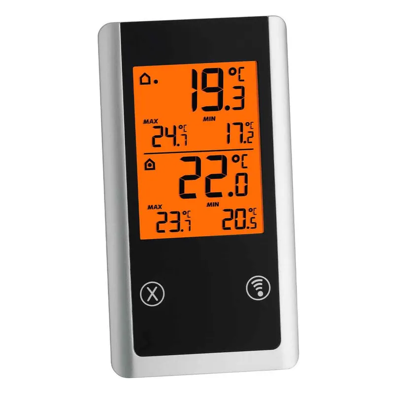 TFA Wireless Indoor/Outdoor Thermometer JOKER Black - 1602763