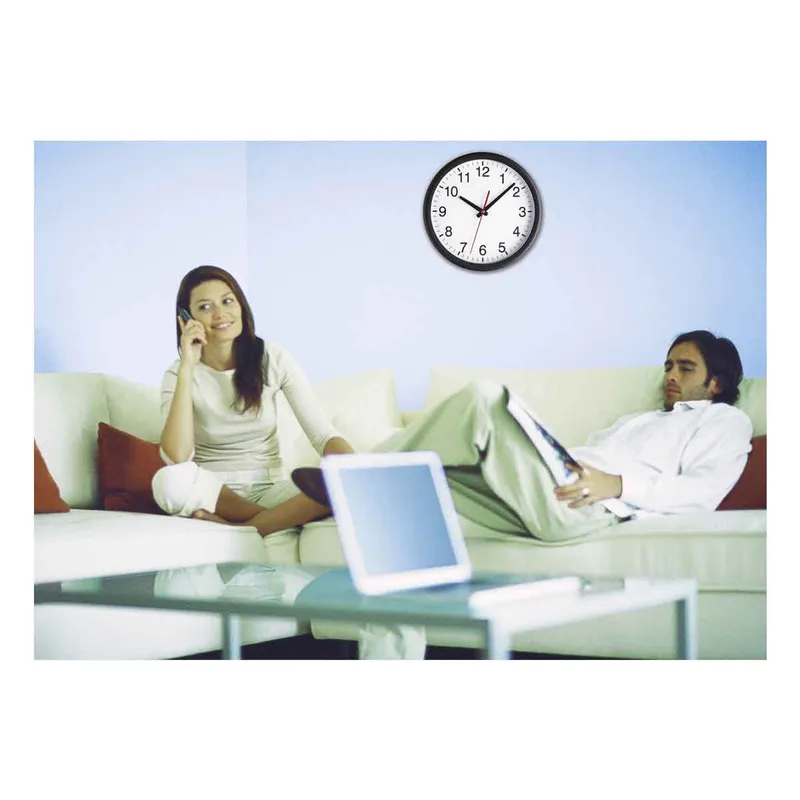 TFA Analogue Wall Clock Black/White - 1601662