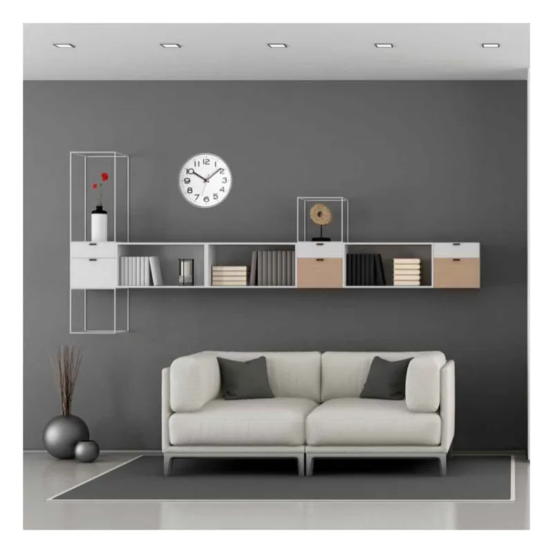 TFA Analogue Wall Clock White/Silver - 1602327