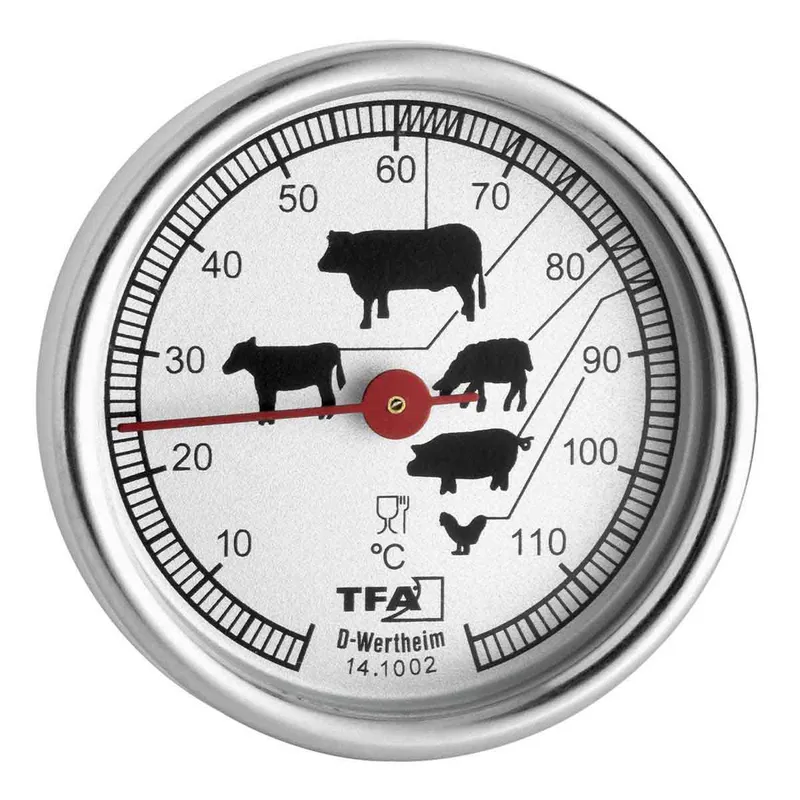 TFA Analogue Roast Thermometer Silver - 1638041