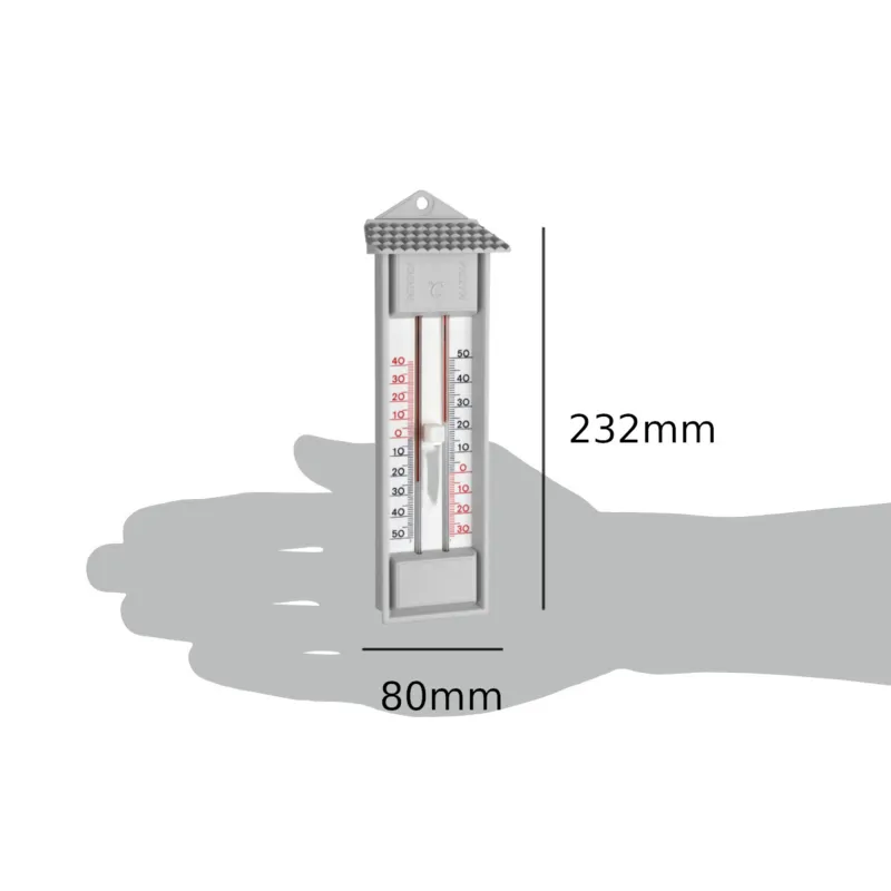 TFA Analogue Indoor/Outdoor Thermometer-Maxima-Minima Grey - 1601587