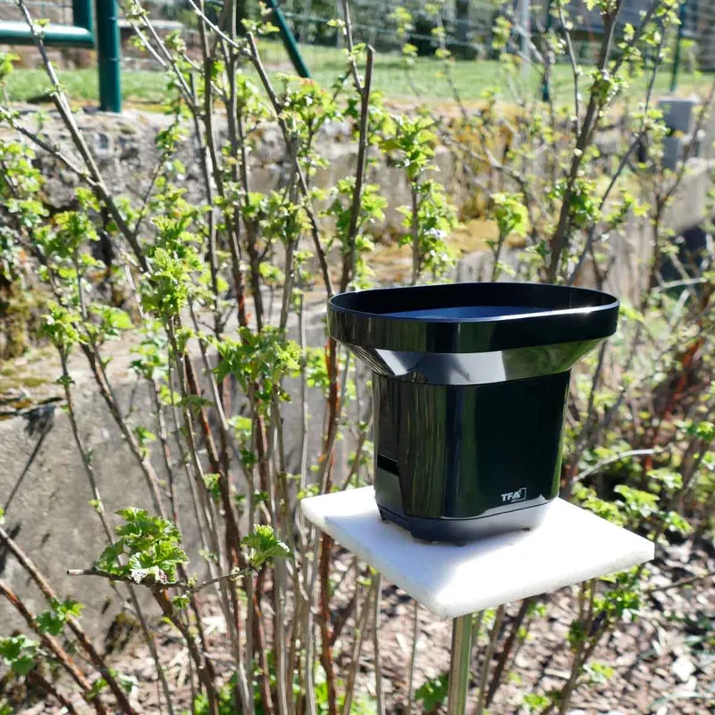 TFA Wireless Rain Gauge DROP Black - 1603210