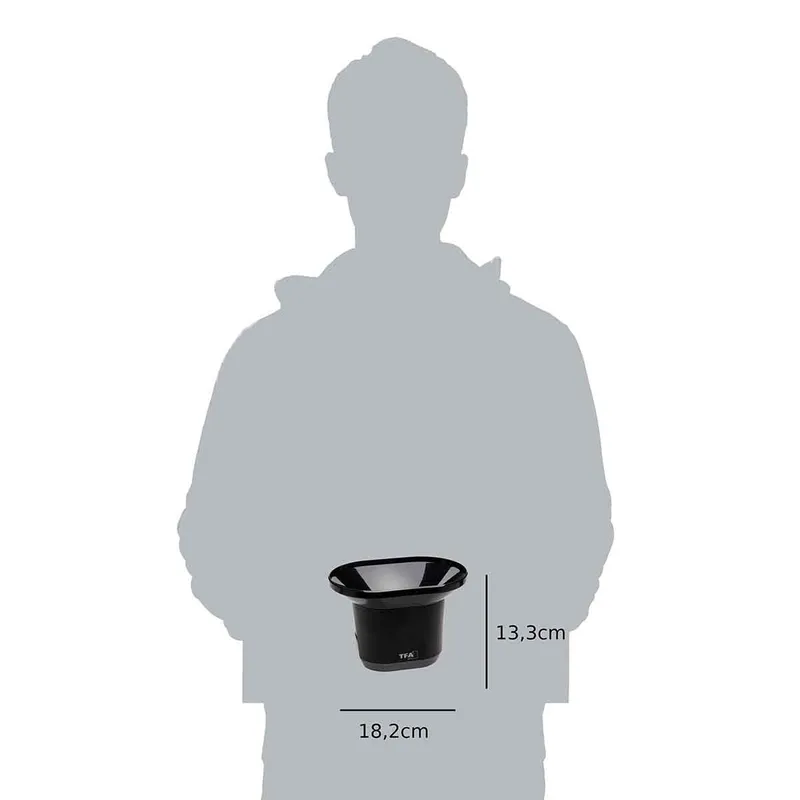 TFA Wireless Rain Gauge DROP Black - 1603210