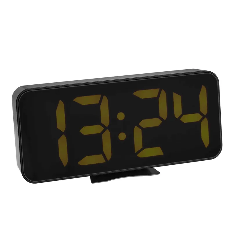 TFA Digital Alarm Clock LED Digits Black - 1603545