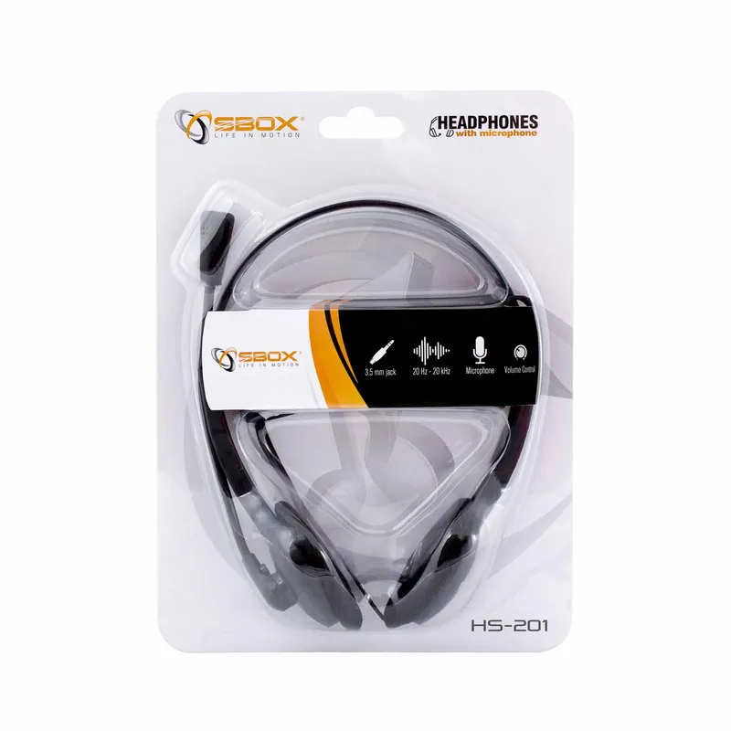 SBOX 3.5mm On-Ear Headset Black - 2053148