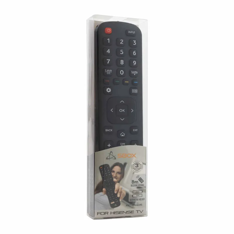 SBOX Remote Control for Hisense TV Black - 9450223