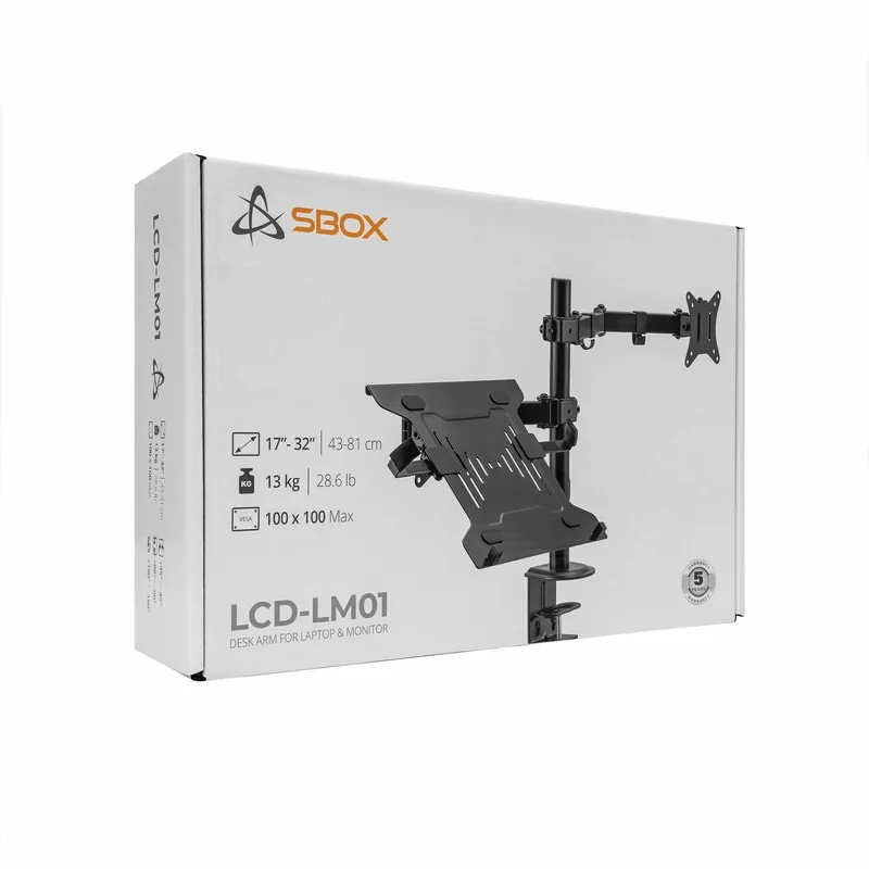 SBOX Monitor Desk Mount VESA 100/32