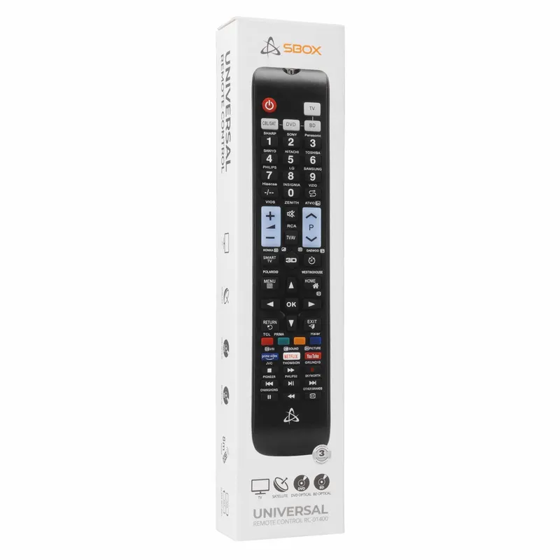 SBOX Universal Remote Control Black - 9450677